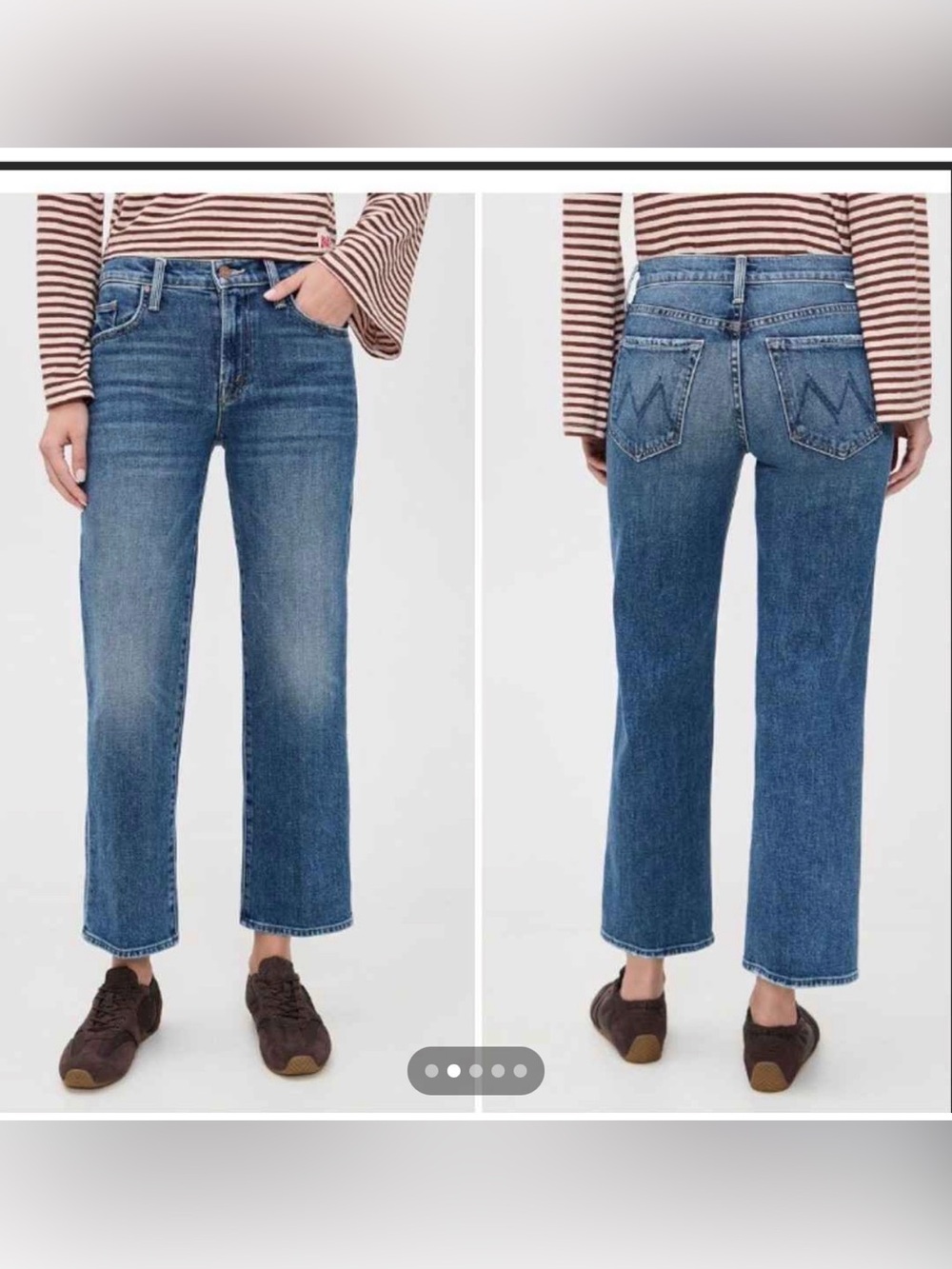 MOTHER the Mid rise rambler ankle zip size 26